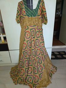 Beautiful Ethnic Gown with Bohemian Print