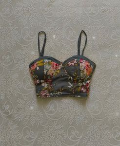 Floral Print Corset Top
