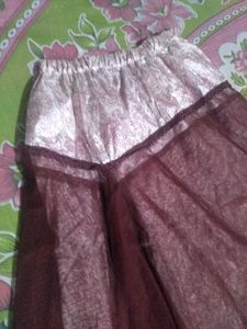 Brown Asymmetrical Hem Skirt