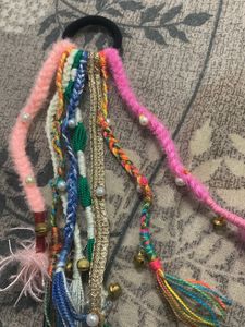 Boho Braided Hair Tie with Bells