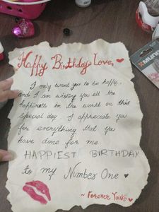 CUSTOMIZED HANDMADE LETTER