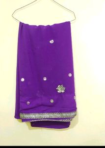Purple And Yellow Saree Combo