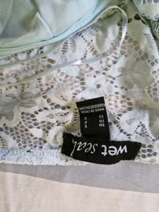 Light Blue Lace Bralette Top