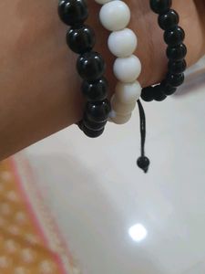 COMBO Black And White 💥Set of 3 Beaded Bracelets