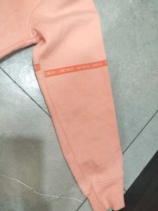 Peach Hoodie with Inspirational Graphic