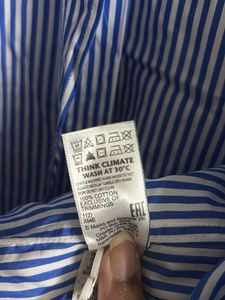 Blue Striped Oversized Shirt
