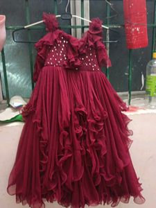 Stunning Ruffled Ethnic Gown