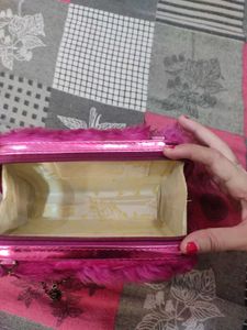 Fuzzy Pink Clutch