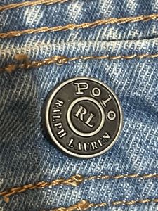 Light Wash Denim Jeans with Bear Patch