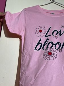 New Pink 'Love Blooms' Tee