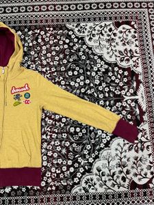 Nike Yellow Zip-Up Hoodie