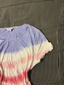 Tie-Dye Ruffle T-Shirt