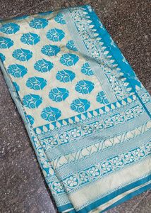 New Sea Green Color Saree Without Blouse