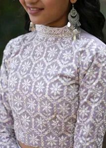 Sparkling Lilac Embroidered Blouse