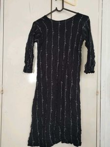Vintage Black Kurta