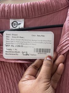 Pink Ribbed Midi Dress