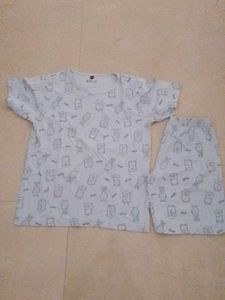 Cute Cartoon Print Pajama Set