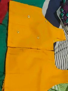 Vibrant Yellow Embroidered Blouse