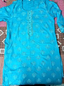 Teal✨ Printed Kurti