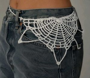 Handmade Crochet Spiderweb Belt