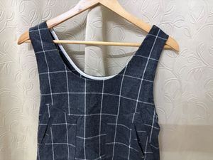 Chic Plaid Sleeveless Mini Dress