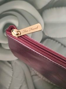 Too Faced Pink Shimmer Pouch ❤️