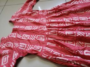 Ethnic Coral Printed Kurta