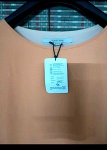 Chic Asymmetrical Orange Tunic Top