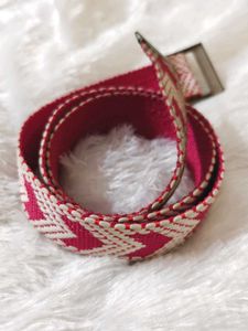 Woven Chevron Belt