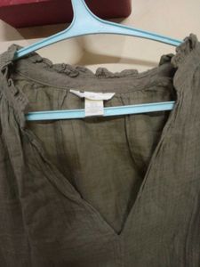 Olive Green Relaxed Fit Tunic