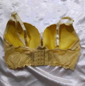 Yellow Lace Bra