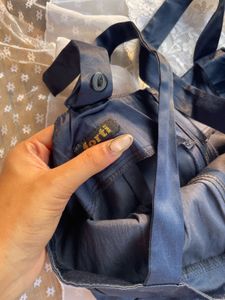 Elegant Navy Lace Detail Dress