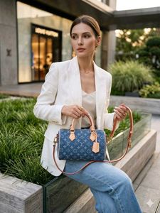 LV PREMIUM QUALITY DENIM SPEEDY HANDBAG WD BOX
