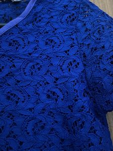 Blue Lace Top