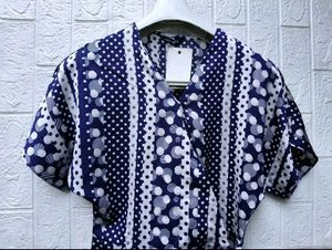 New with tag Art Korean Cute Wrap Top