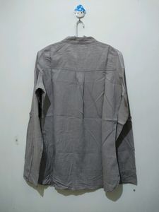 Khaki Or Light Brown Cotton Top Shirt