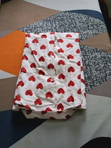 Heart Print White Shirt