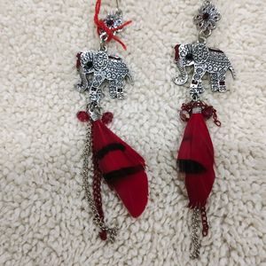 Feather earing