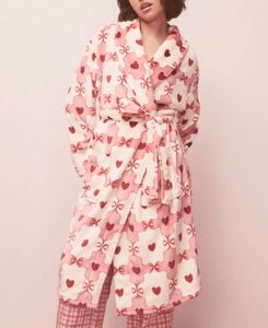 Cozy Pink Heart Robe