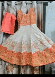 4 colour Elegant Embroidered Anarkali Kurta Set