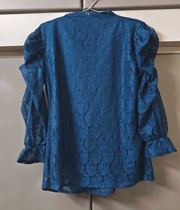 Elegant Blue Lace top