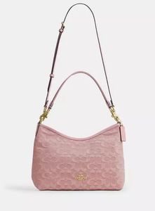 Coach Pink Signature Hobo Shoulder Bag