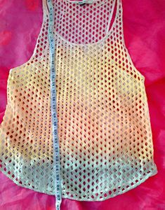 Sheer Rainbow Knit Tank Top