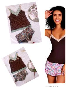 Cute Brown Sleepwear Set