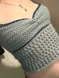 Crochet Halter Neck Top