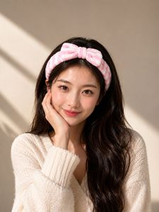Cute Plush Bow Headbands Set of 3