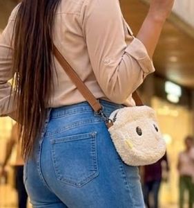 Cute Sherpa Crossbody Bag