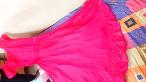 Hot Pink Embellished Dress