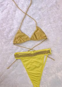 Sexy Golden Bikini Set