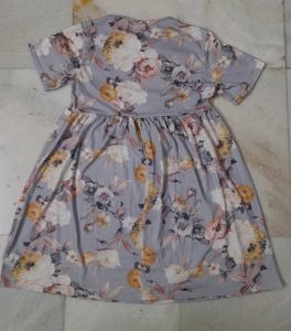 Lavender Floral Mini Dress